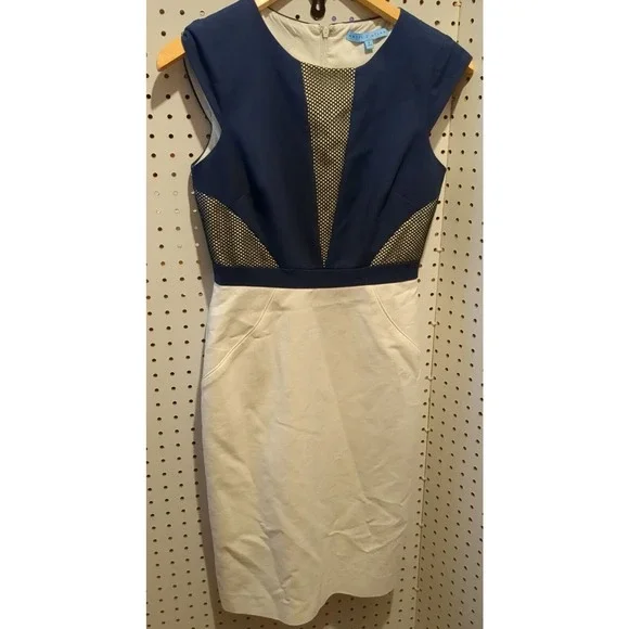 Antonio Melani Dresses | Antonio Melani Blue White Sleeveless Dress Size 2 | Color: Blue | Size: 2 | Nerdycrayon's Closet